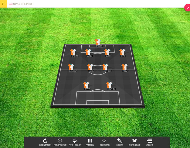 Create Football Formation Lineup Builder Create Football Team Add Player Ratings
