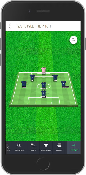 football line-up builder